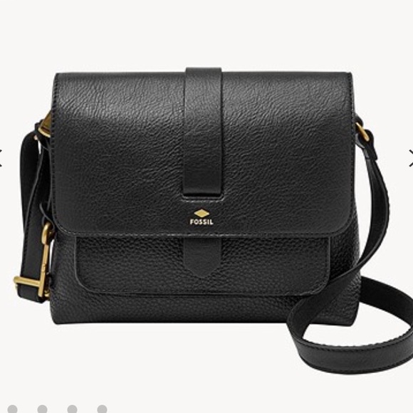 Fossil Handbags - Fossil Kinley Small Fold Over Leather Crossbody Bag